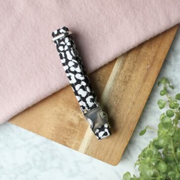 Halsband Black Leopard