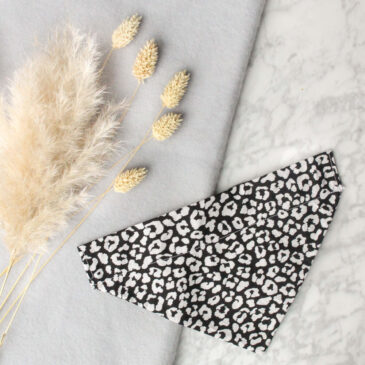 Bandana Black Leopard