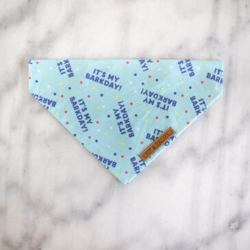 Bandana Happy Birthday Blue