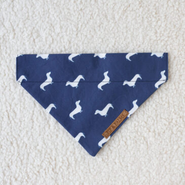 Bandana Teckel Blauw