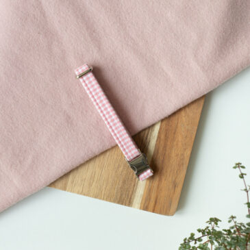 Halsband checkered Pink