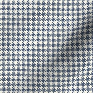 Scrunchie Denim Dogstooth