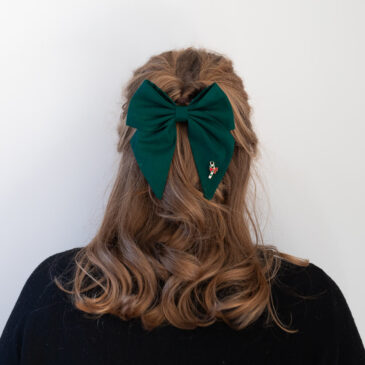 Haarstrik Classy Christmas Green - Zuurstok